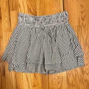 Striped Gray and White Skirt